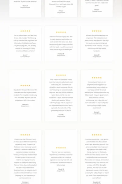 Robinson Fence Robinson Fence